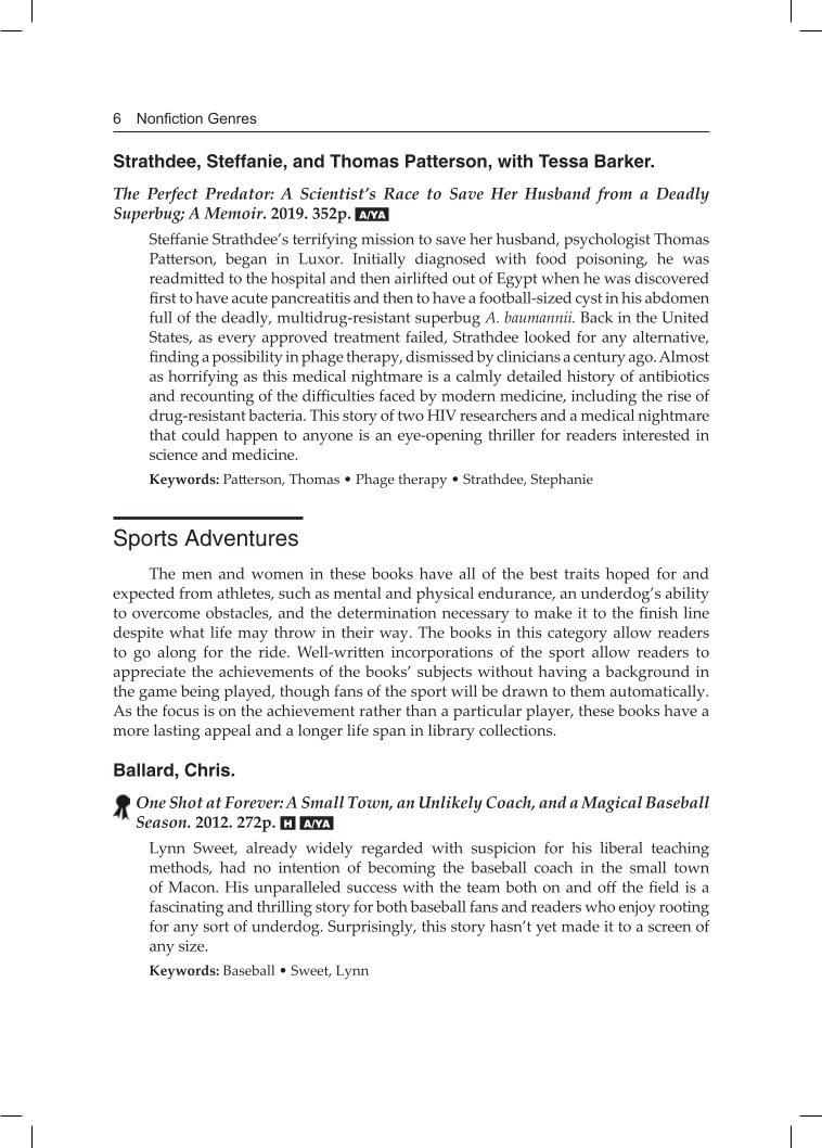 Young Adult Nonfiction: A Readers' Advisory and Collection Development Guide page 6