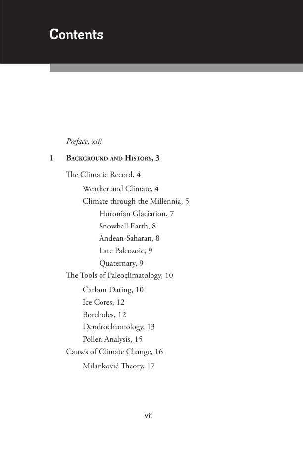 The Climate Change Debate: A Reference Handbook page vii
