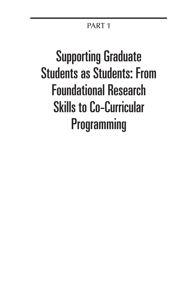 Academic Library Services for Graduate Students: Supporting Future Academics and Professionals page 1