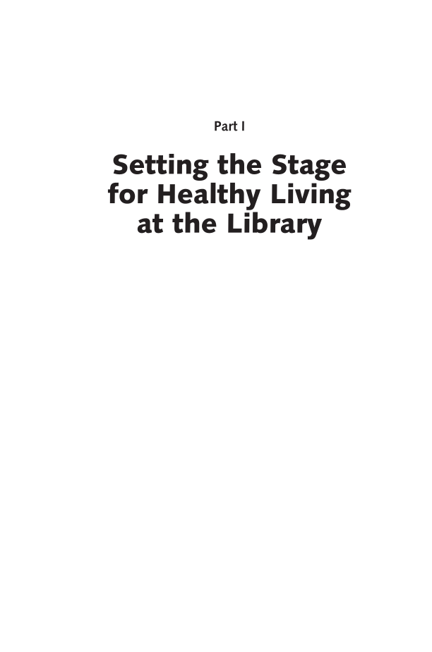 Healthy Living at the Library: Programs for All Ages page 1