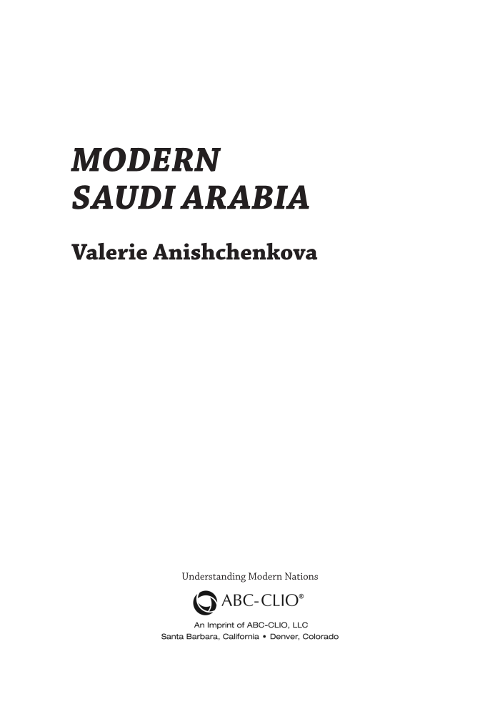 Modern Saudi Arabia page iii