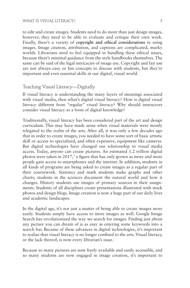 Digital Visual Literacy: The Librarian's Quick Guide page 5