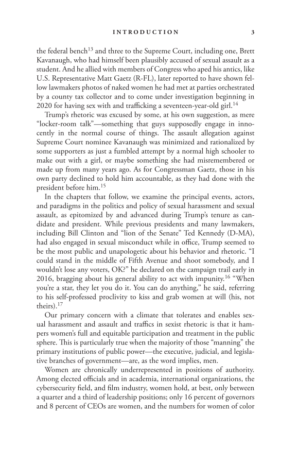 Women, Power, and Rape Culture: The Politics and Policy of Underrepresentation page 3