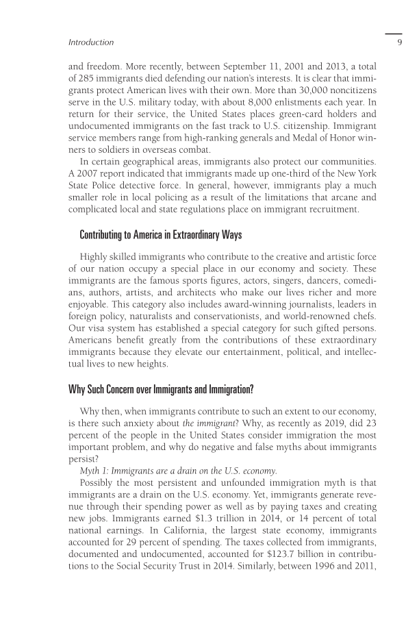 The Danger of Devaluing Immigrants: Impacts on the U.S. Economy and Society page 9