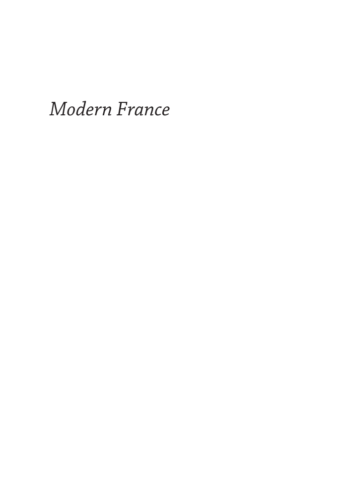 Modern France page i