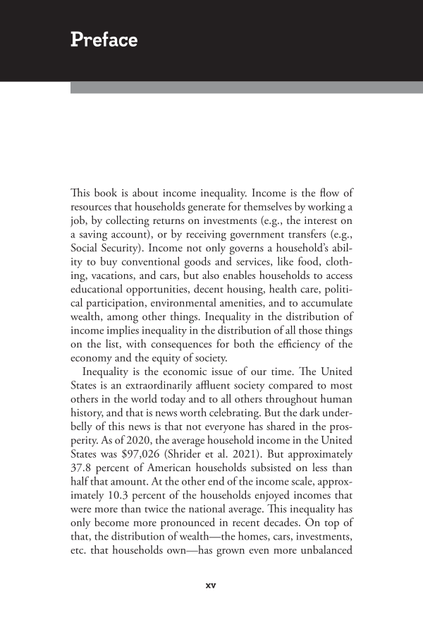 Income Inequality in America: A Reference Handbook page xv