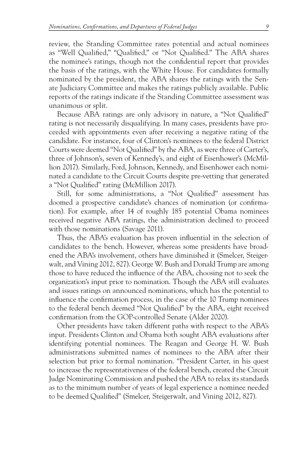 Political Control of America's Courts: Examining the Facts page 9