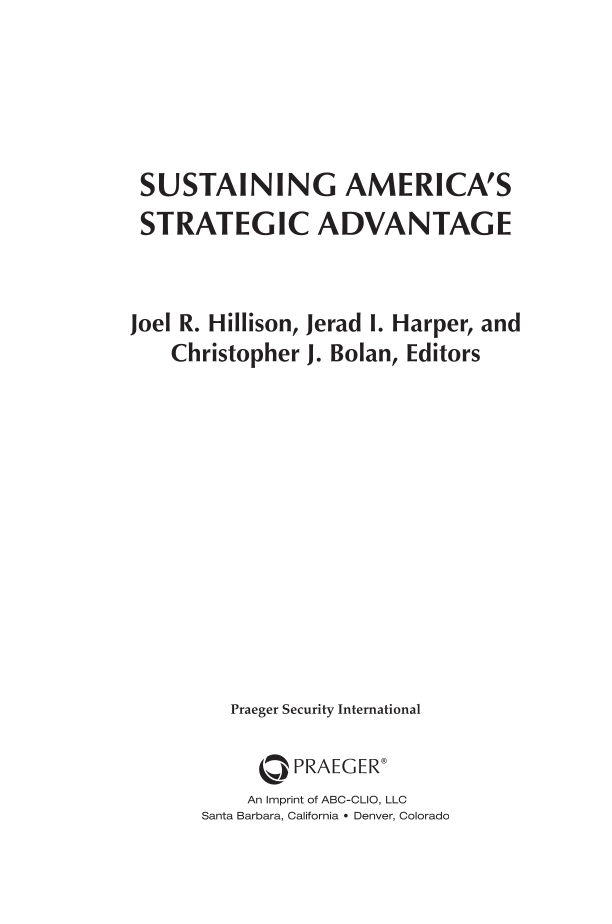 Sustaining America's Strategic Advantage page iii