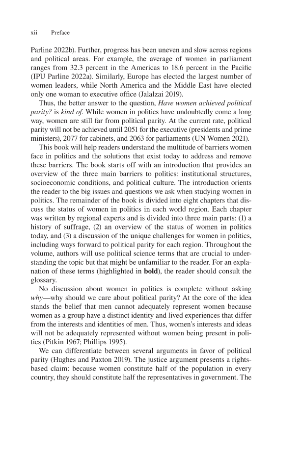 Women and Politics: Global Lives in Focus page xii