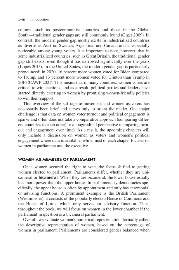 Women and Politics: Global Lives in Focus page xviii